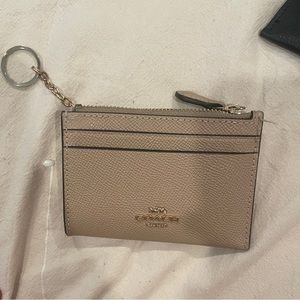 Coach mini skinny ID case in brown